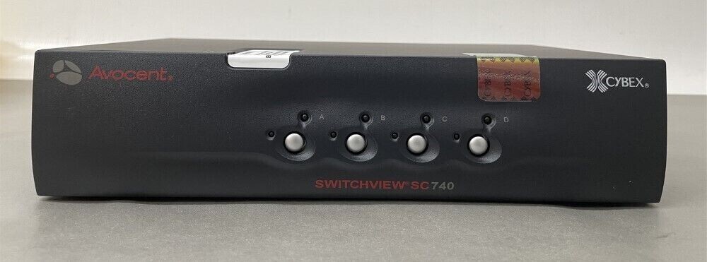 Avocent SwitchView SC740-001 Dual Monitor 1x4 Secure DVI KVM (520-868-503)