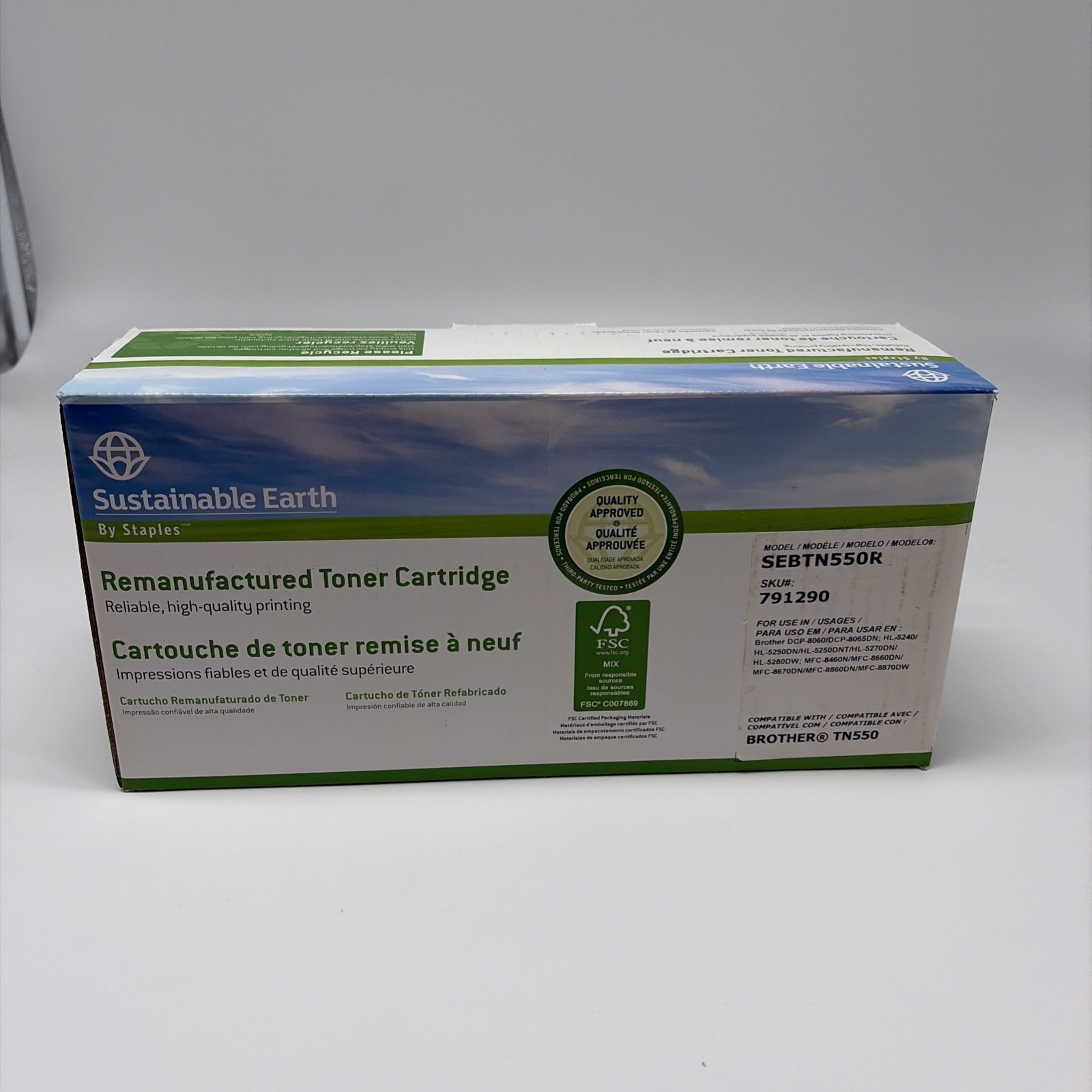 Sustainable Earth High Yield Toner Cartridge SEBTN550R - For Brother TN550