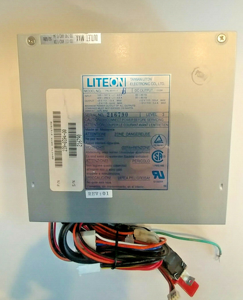 LITEON PA-4111-1 PC  Power Supply Zenith Data Systems P/N 239-0394-00