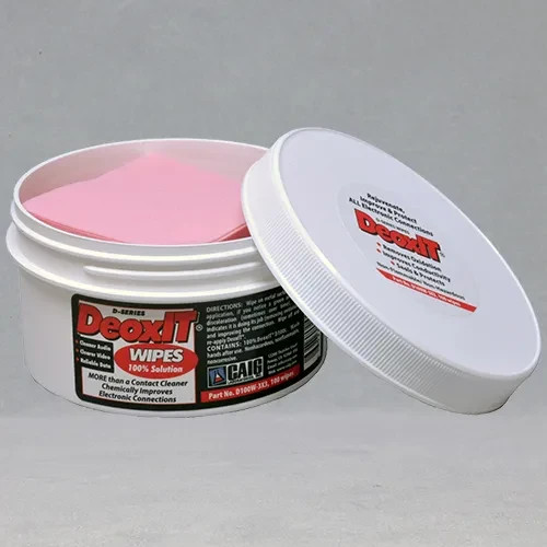 DeoxIT D100W-3X3 Wipes Jar (100 Count)