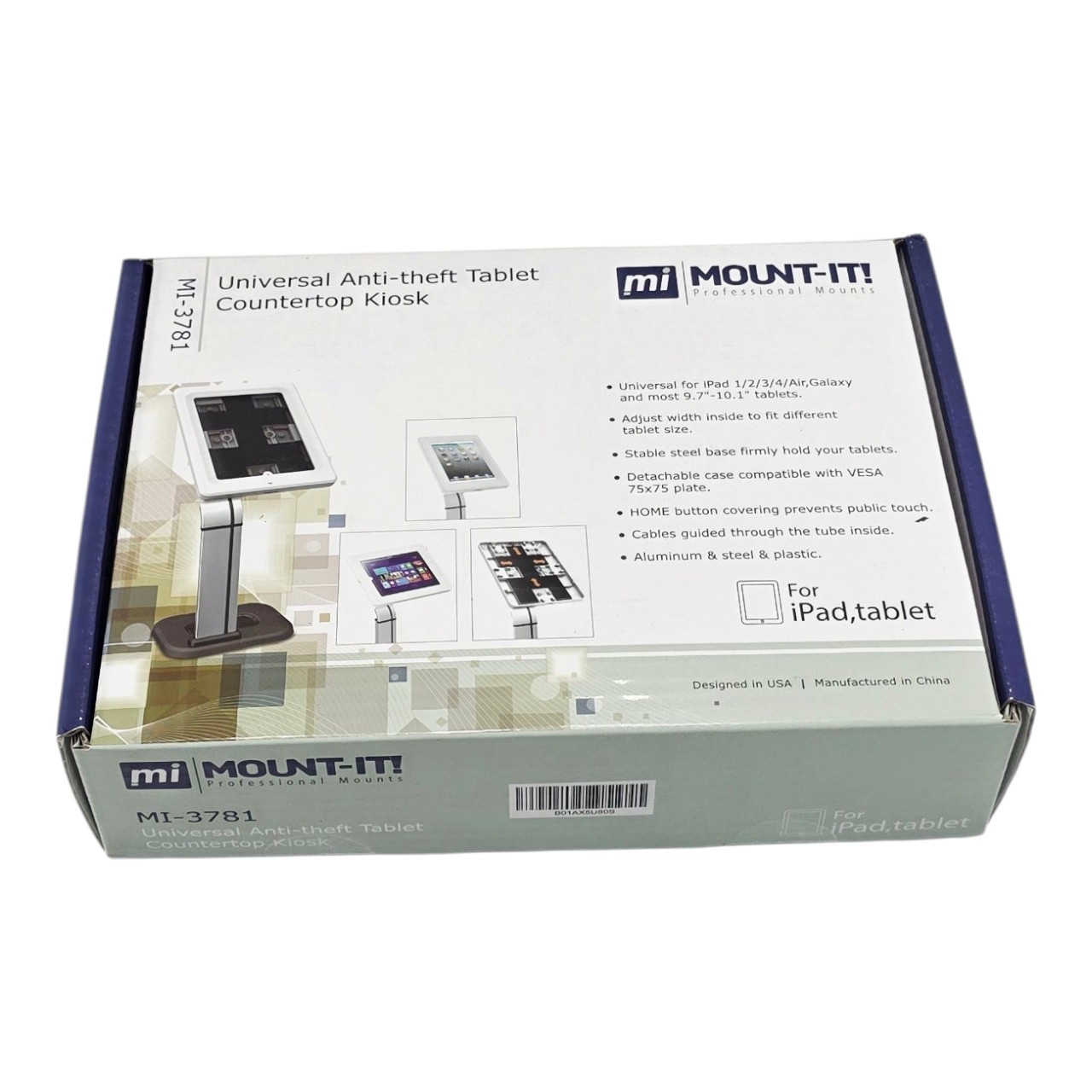 ​Mount-It MI-3781 Universal Anti-Theft Tablet Kiosk Stand for iPad & Samsung