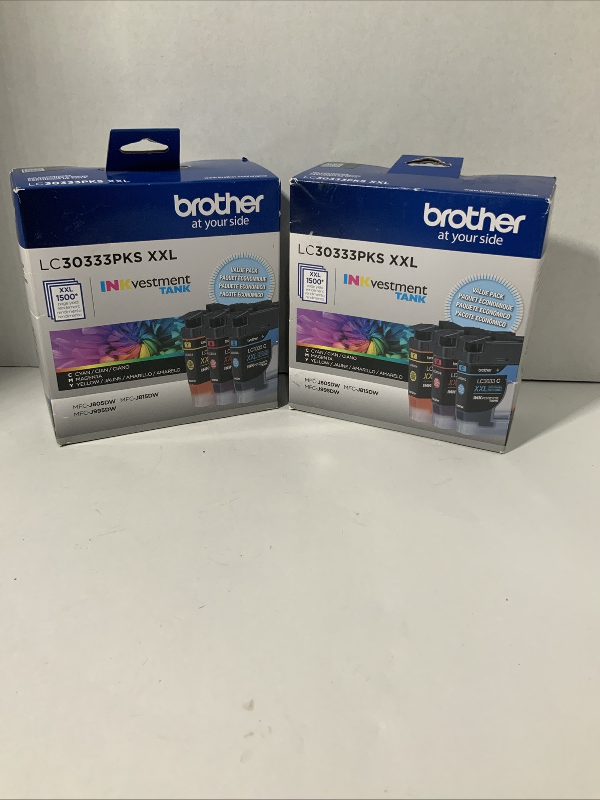 *2 BOXES* NEW EXPIRED Brother LC30333PKS XXL Color Ink
