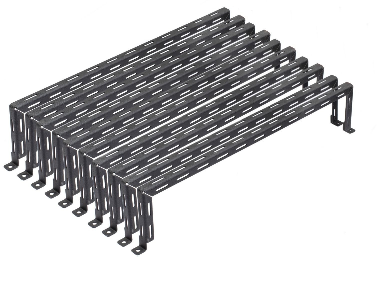 Middle Atlantic LBP‑4A 4" Offset L‑Bar Lace Bar 10 Pack Cable Management