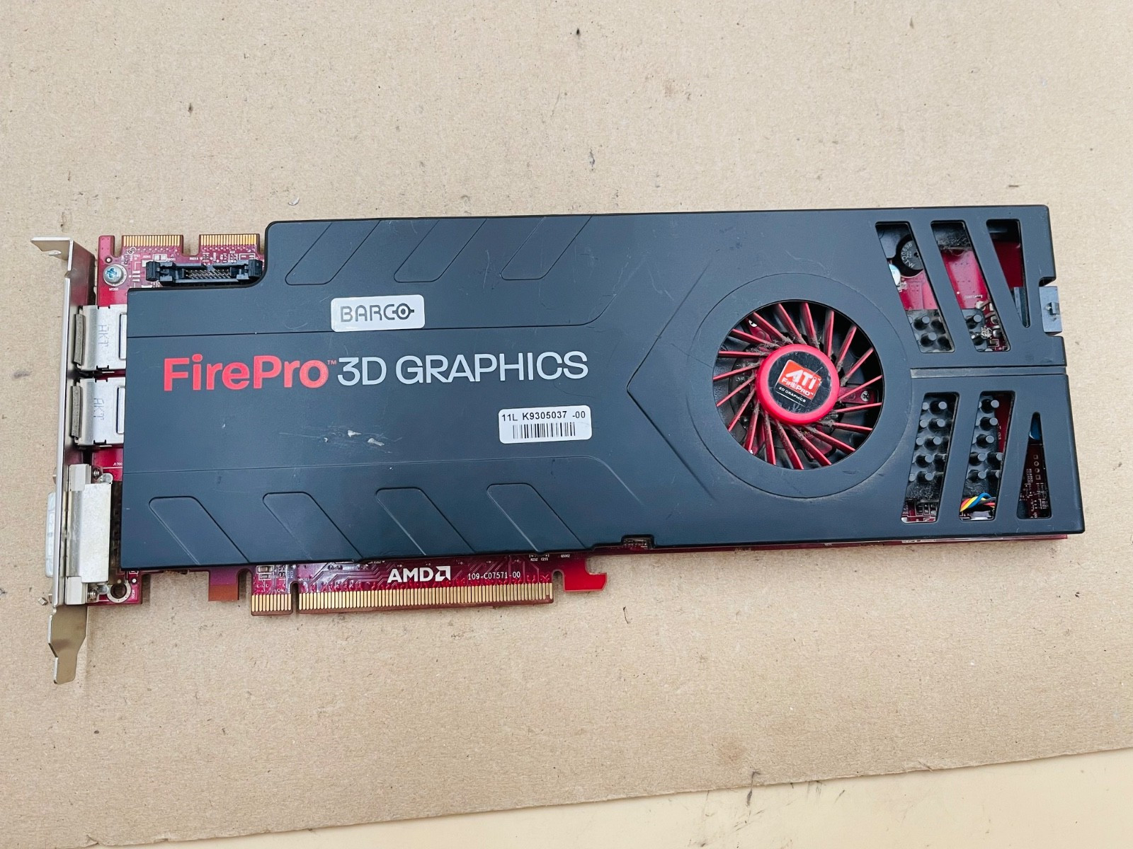 AMD BARCO FirePro MXRT 7400 2GB GDDR5 1x DVI 2x DisplayPort Graphics Card