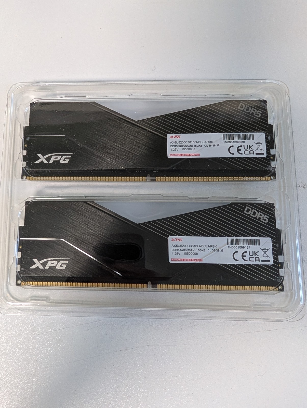 XPG Lancer RGB 32GB 2x16GB DDR5 5200 CL38 Desktop Memory RAM