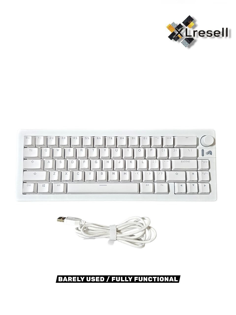 Glorious GMMK 3 65% Wired Mechanical Gaming Keyboard Hot-swappable Switches Wht