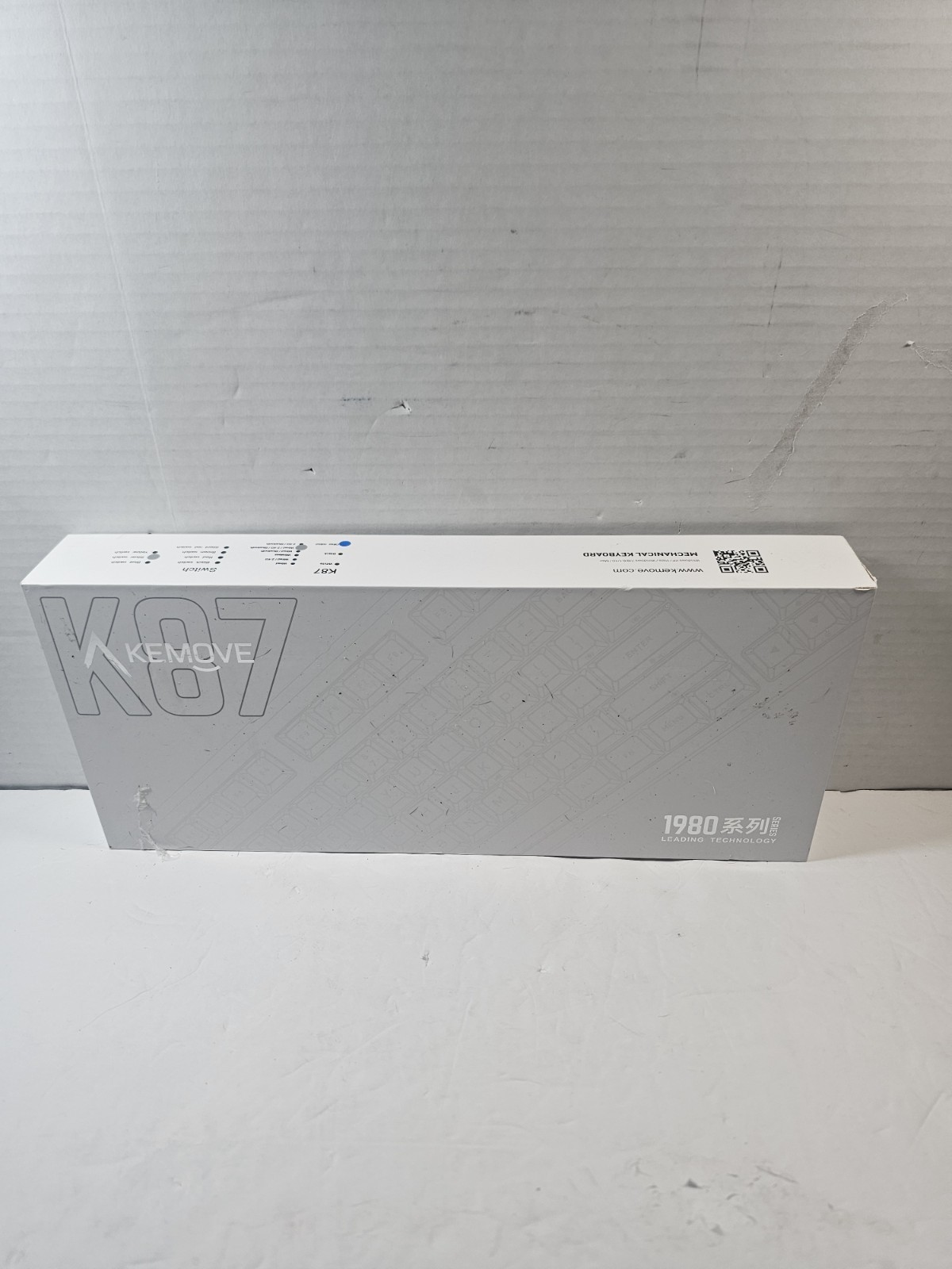 Kemove K87 1980 Mechanical Keyboard Blue Black White Corded/ Bluetooth