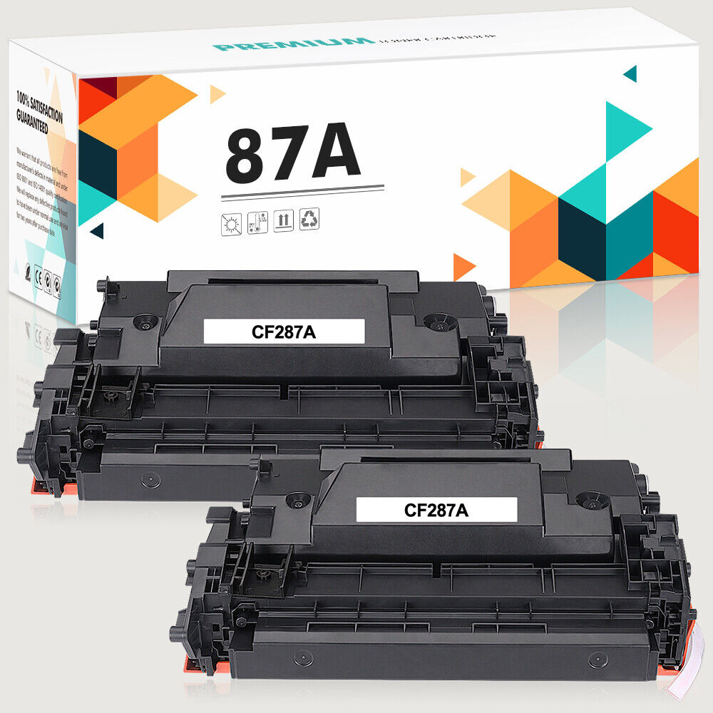 2PCS CF287A 87A Toner Cartridge For HP Enterprise M506dh/ MFP M527dn /Pro M501dn