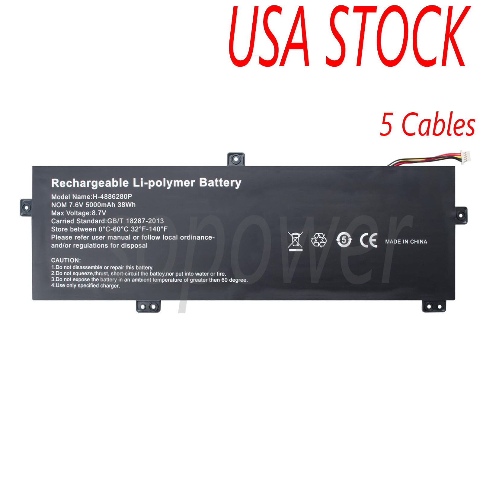 U3576127PV-2S1P U3576127PV Battery for Gateway gwtn156-11bk Series H-4886280P