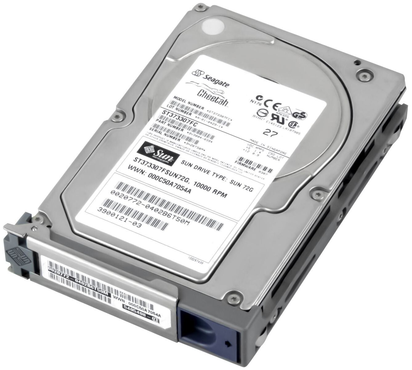 HARD DRIVE SUN 3900121-03 ST373307FSUN72G 73GB 10000RPM 8MB FC 3.5'' inch