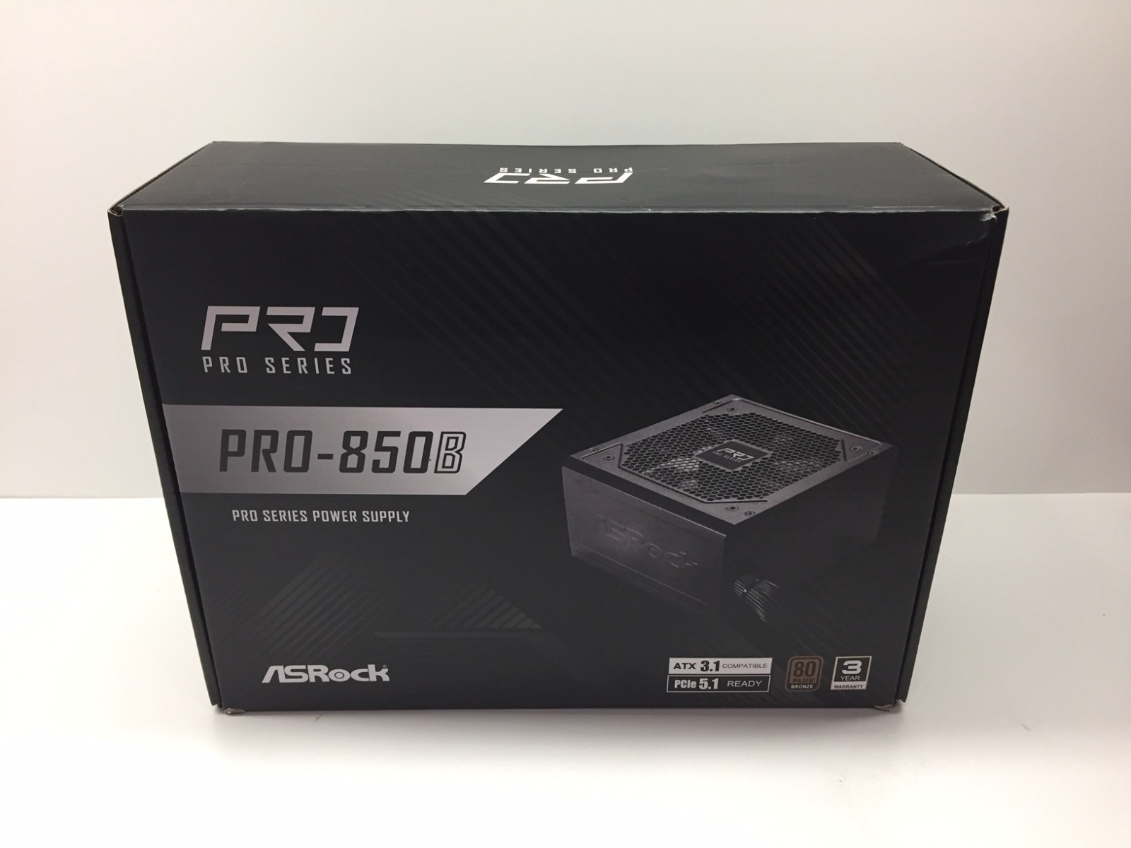 ASRock PRO Series PRO-850B 850W 80 Plus Bronze Power Supply (90-UXR085-BNUAA2)