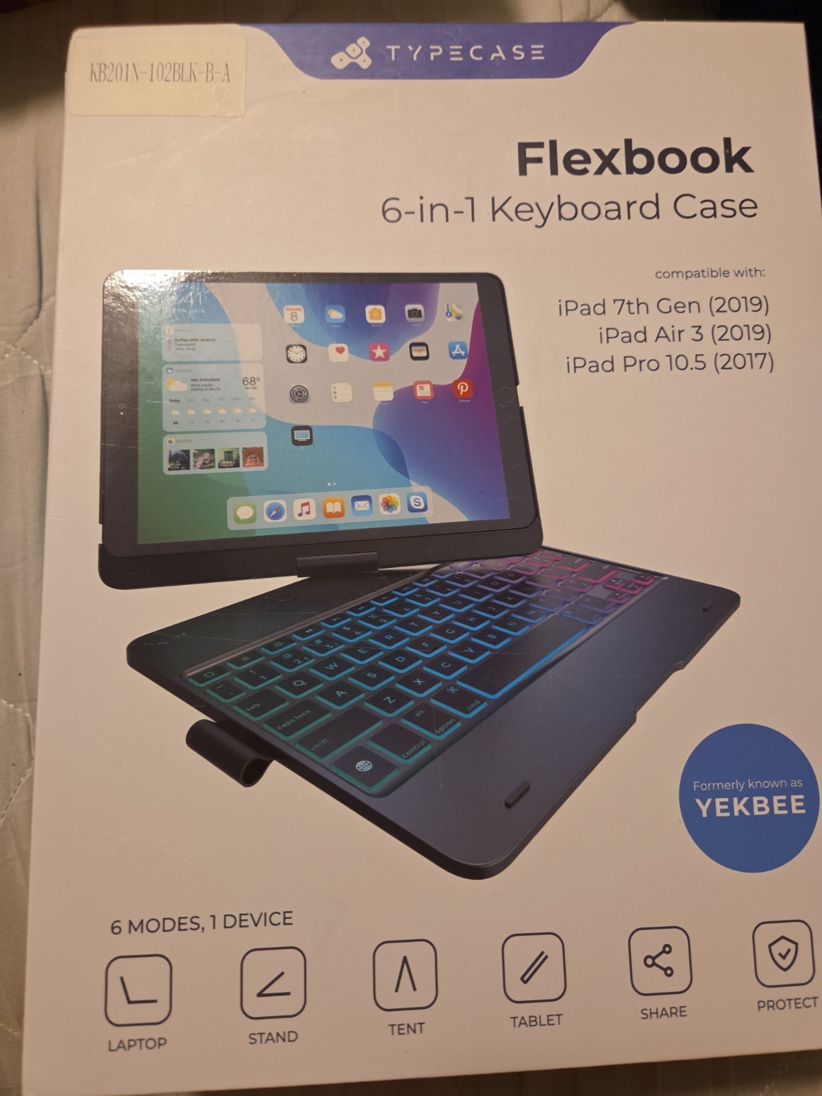 Typecase Flexbook 6 in 1 Keyboard Case 10.2" Space Gray (New in Box/Unused)