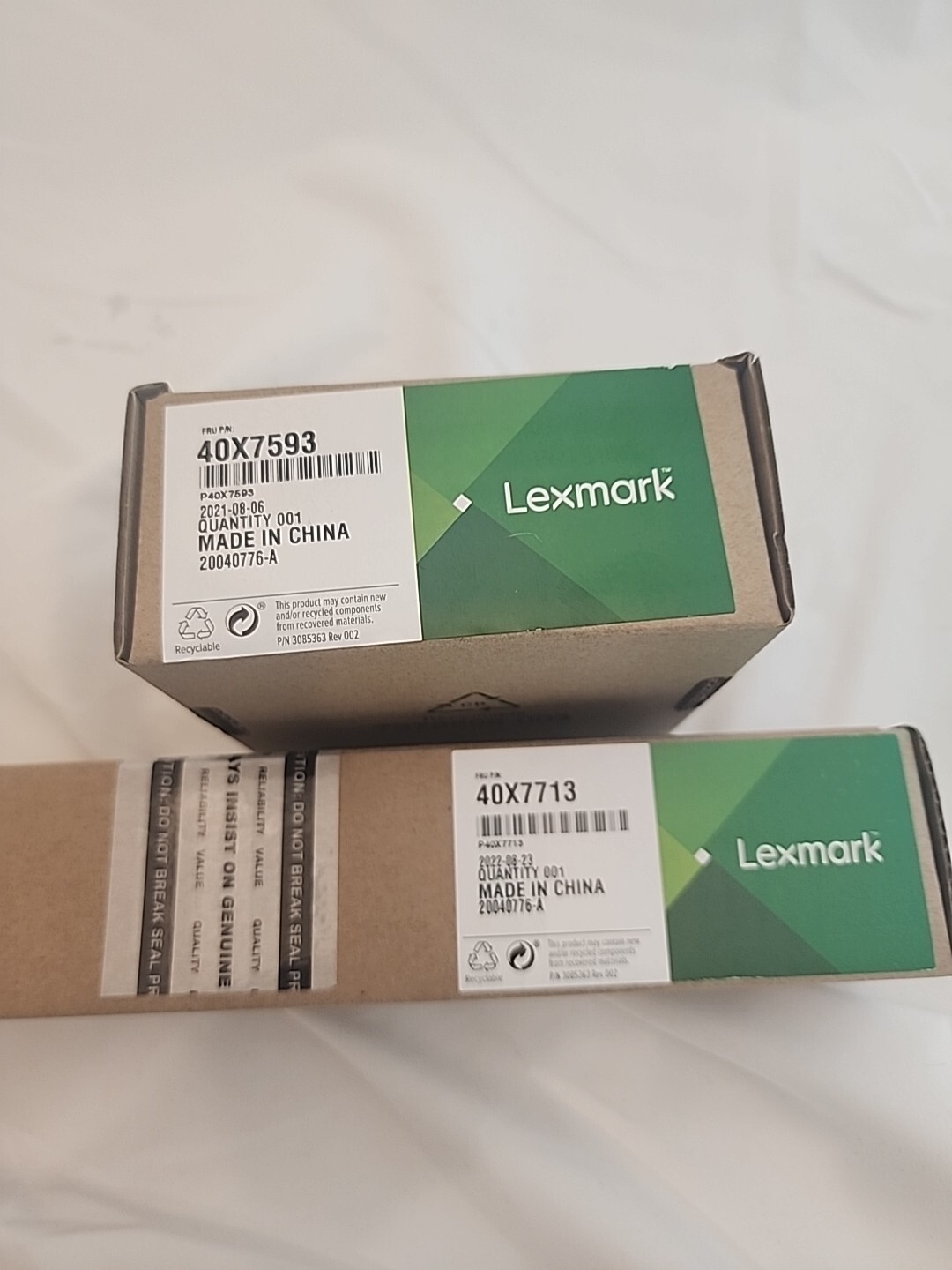 Lot of  Lexmark Separator Pad And Rollers 40X7713 40X7593 Genuine OEM 
