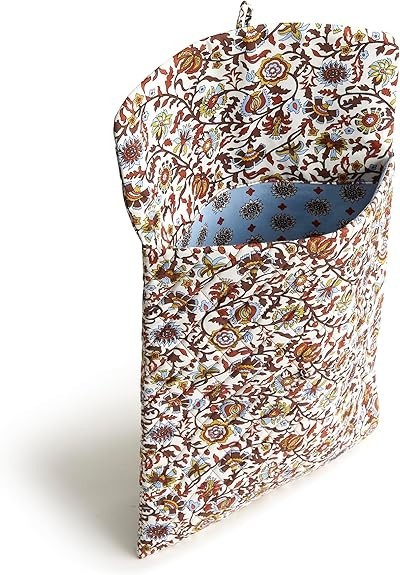 Vera Bradley Women's Large Envelope Tech Sleeve Marrakesh Vines Cream