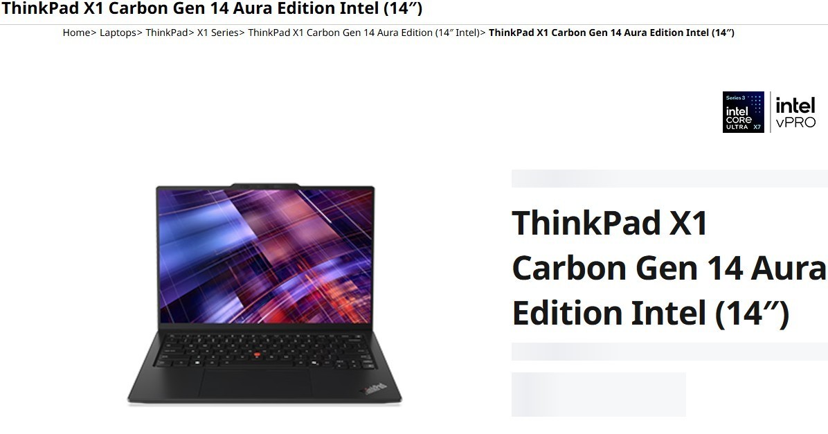 lenovo thinkpad x1 carbon gen 14 aura edition copilot i7 1TB 32GB NEW Sealed