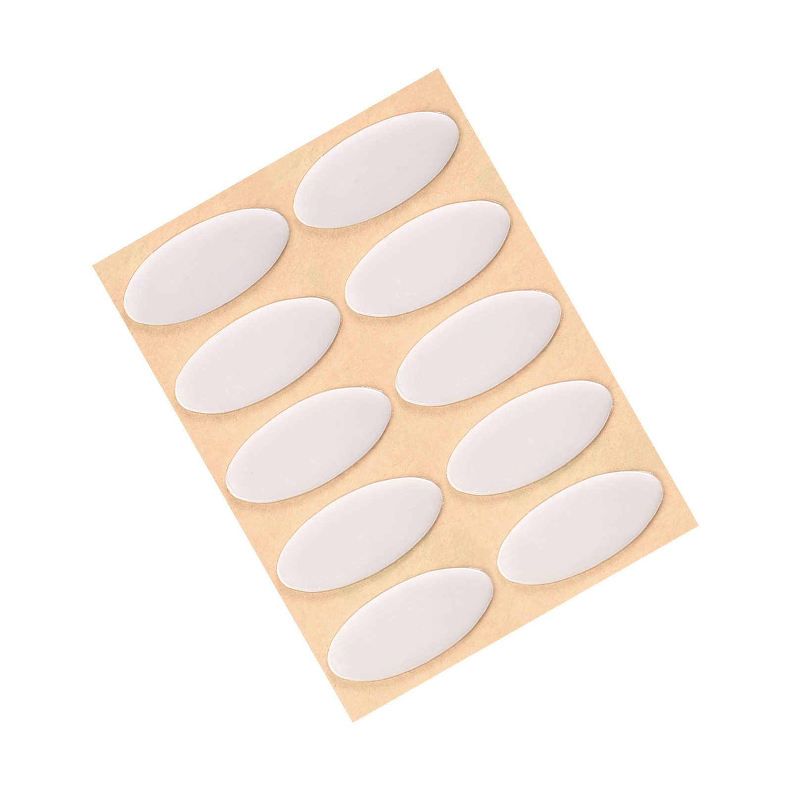 Oval Mouse Feet Pads 0.7mm for Gaming Mouse Feet Replacement Gray 10 Pcs