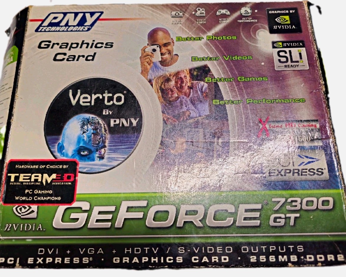 PNY Verto NVIDIA GeForce 7300 GT 256MB DDR2 PCIe SLI/CrossFire DVI VGA S-Video