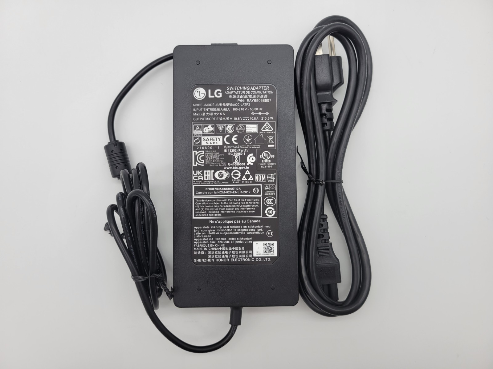 Replacement Genuine LG - ACC-LATP2 Switching Adapter - 19.5V 10.8A 210.6W