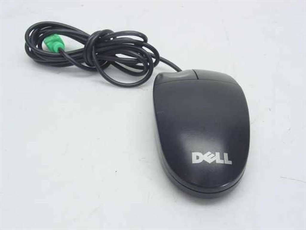 Dell Logitech M-SAW34 Black 2-Button PS/2 Mouse Wired PC 5V 15mA FCC DZL211029