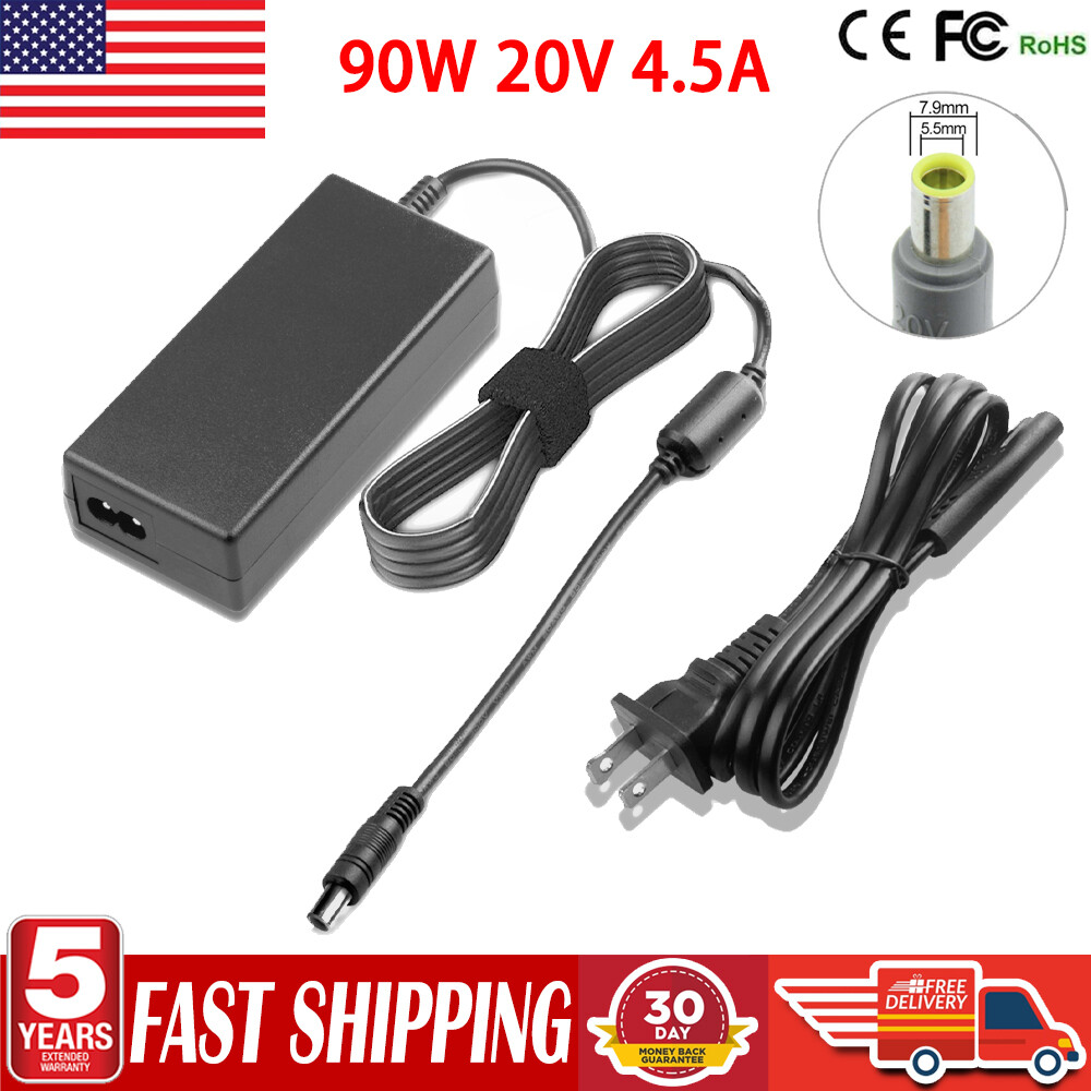 For LENOVO 90W ThinkPad T430 T420 T400 T410 T61 T510 AC Charger Power Adapter US
