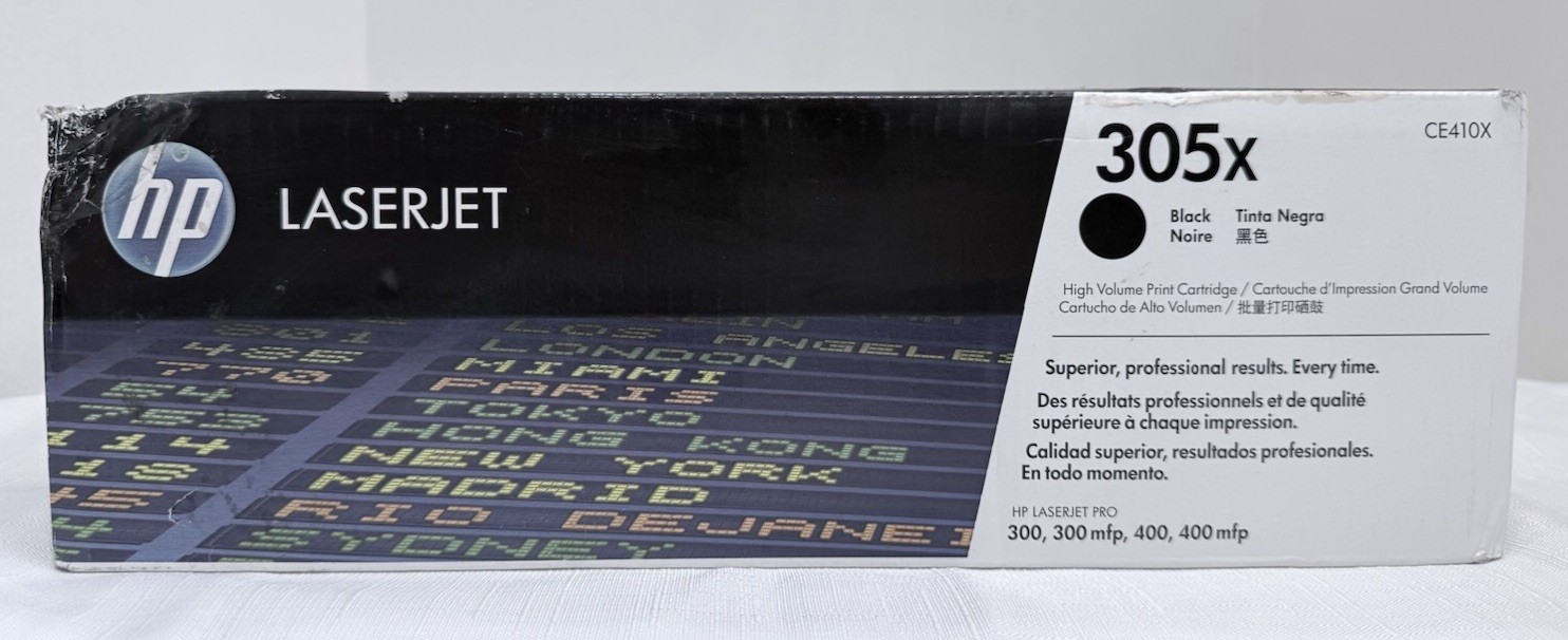 Genuine HP 305X CE410X Black OEM High Yield LaserJet Toner Cartridge New Sealed