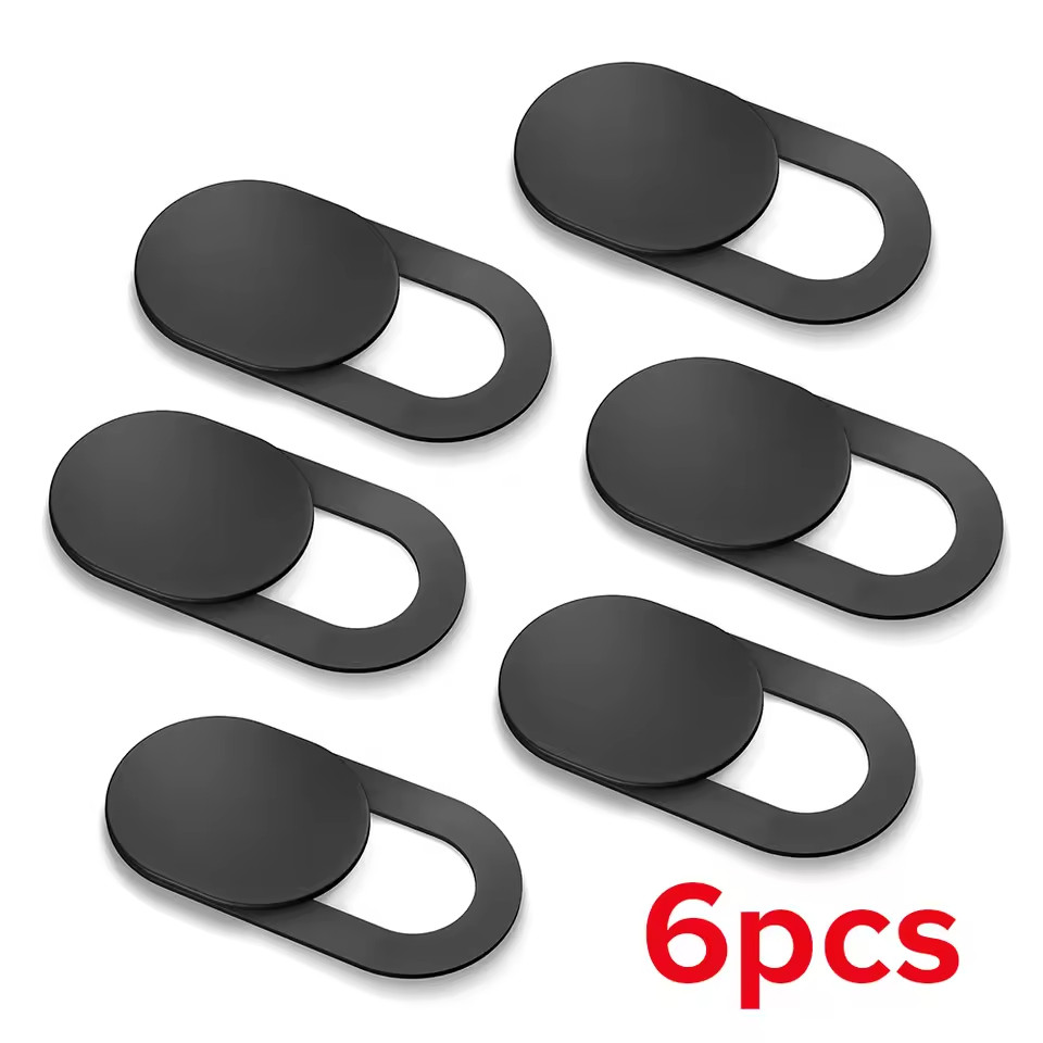6Pcs Camera Cover For laptops iPad Macbook PC Tablet Shutter Magnet Slider