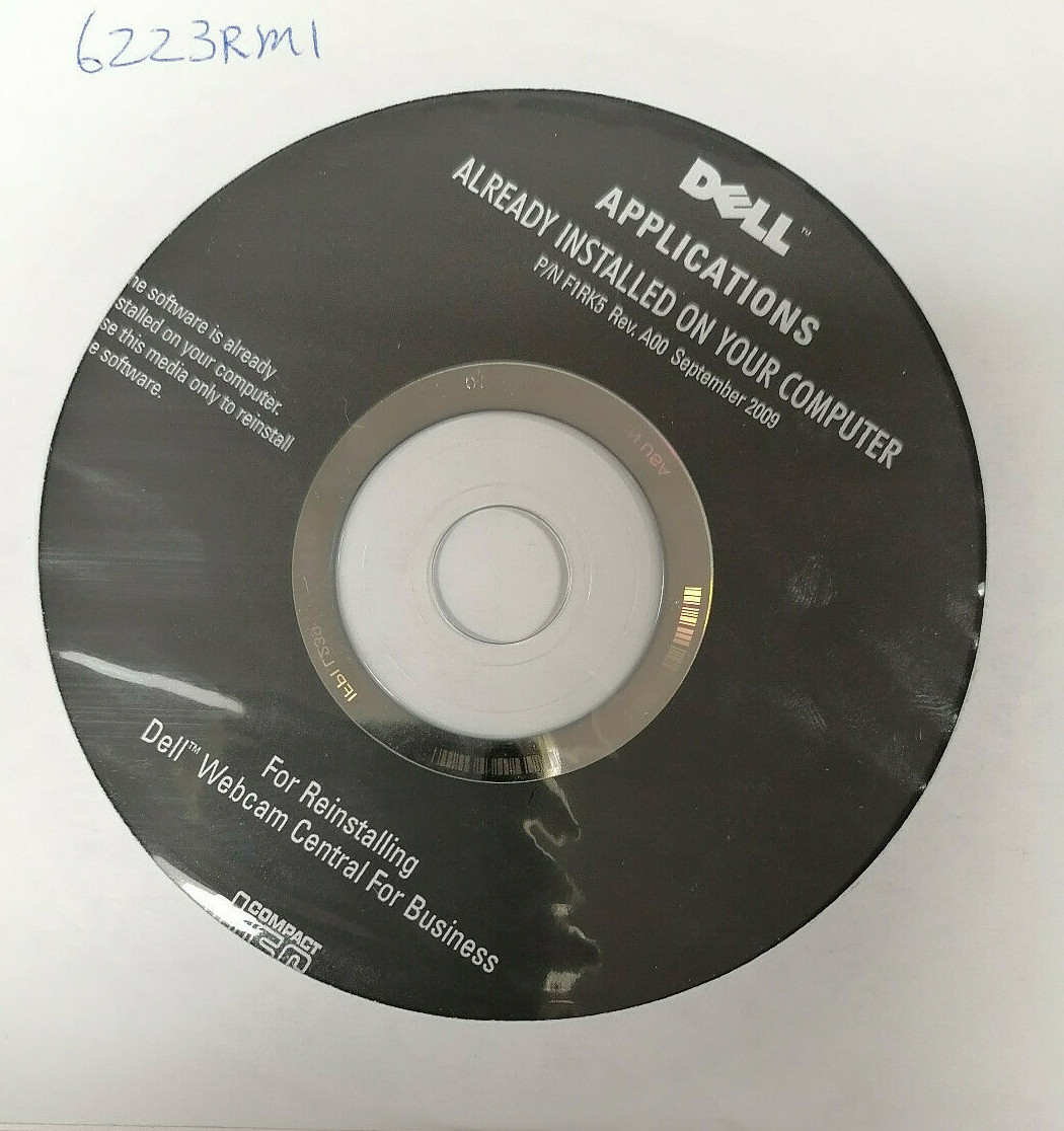 N.I.B. Dell Application CD Webcam Central Business 8FD26 09Y1HJ F1RK5 01Y4F7