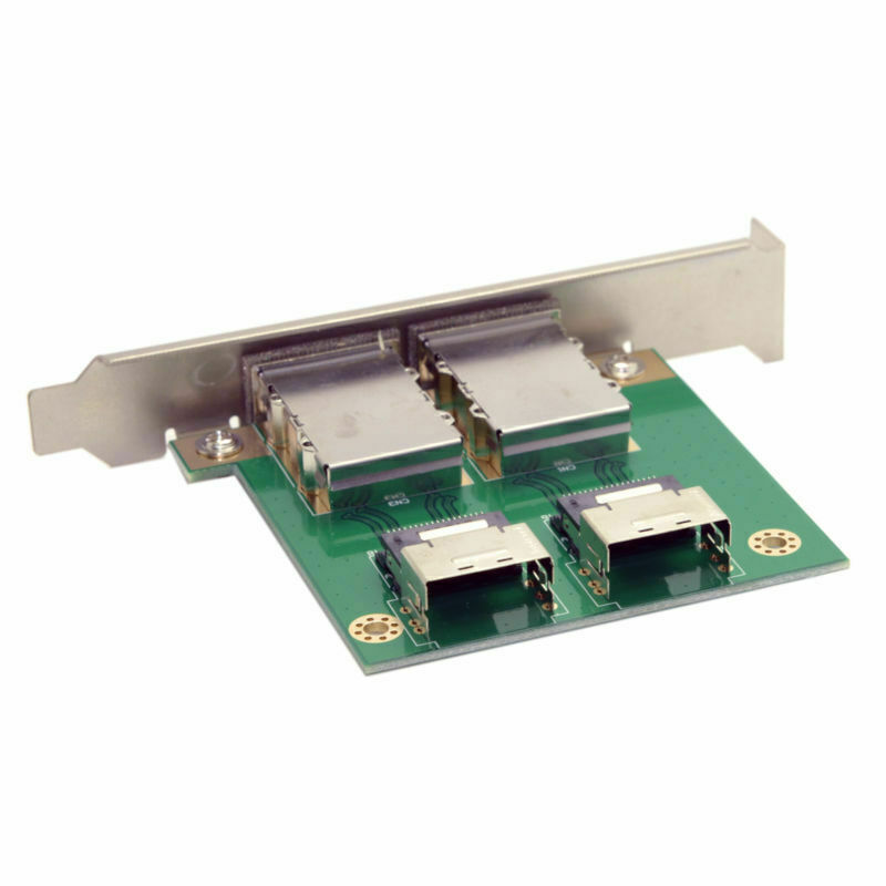SAS 36Pin SFF-8087 PCBA Female to Two Ports Mini SAS SFF-8088 Adapter With PCI