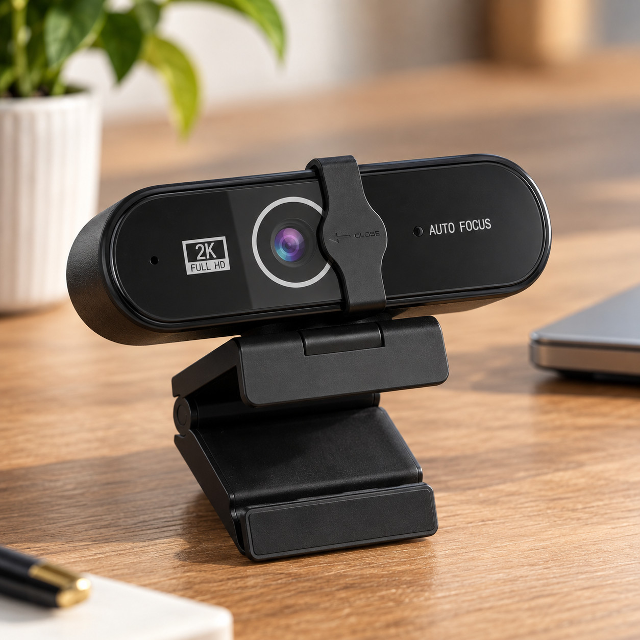 2K QHD Webcam 5MP Autofocus USB Camera w/ Mic for PC Laptop Video Call NEW
