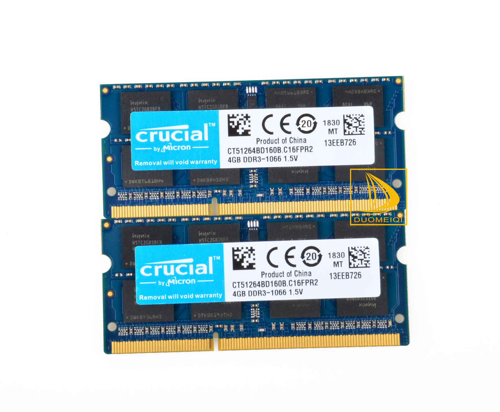 Crucial 8GB 2x 4GB DDR3 PC3-8500S 1066Mhz SODIMM Laptop Memory RAM 204Pin PC8500