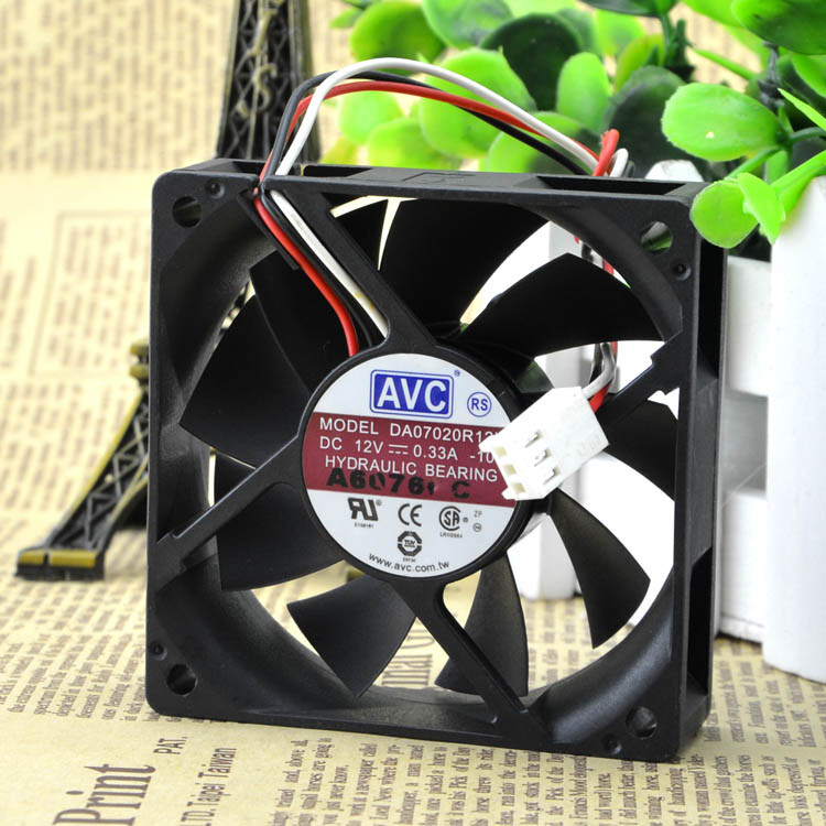 AVC DA07020R12H 12V 0.33A 7020 7CM CPU 3-pin hydraulic silent cooling fan