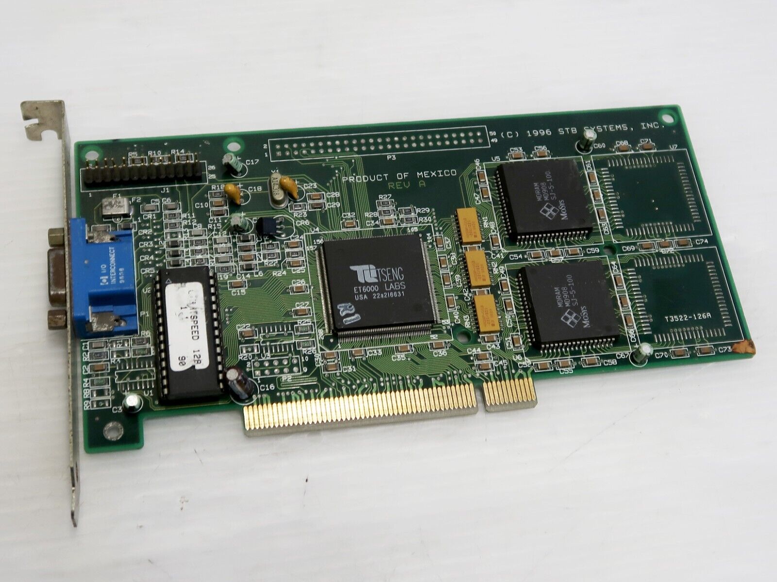 Tseng Labs ET6000, 2MB, PCI, VGA, STB Lightspeed 128, WORKING VINTAGE VIDEO CARD