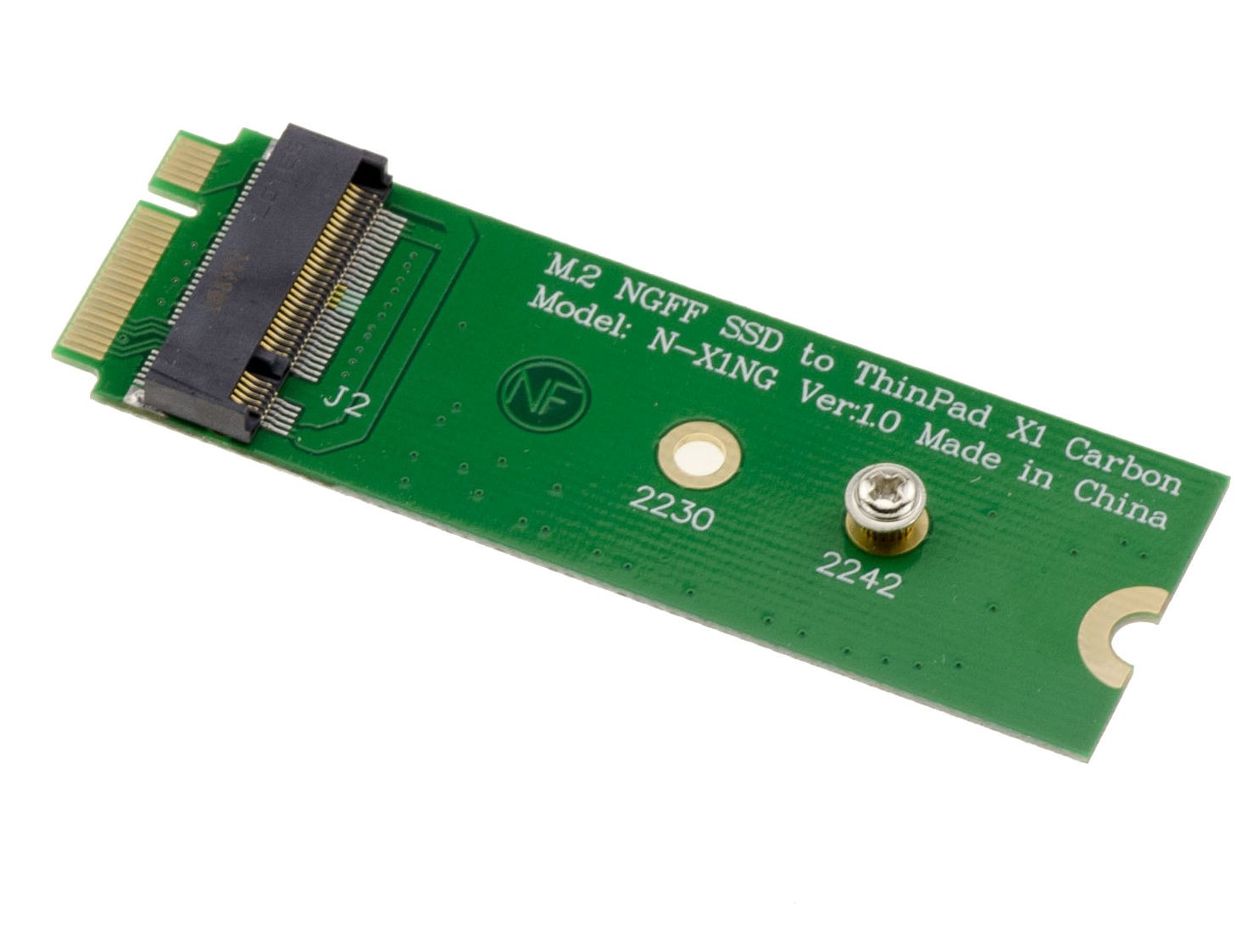 KALEA-INFORMATIQUE M.2 (M2 NGFF) Adapter For LENOVO X1 Carbon Ultrabook SSD