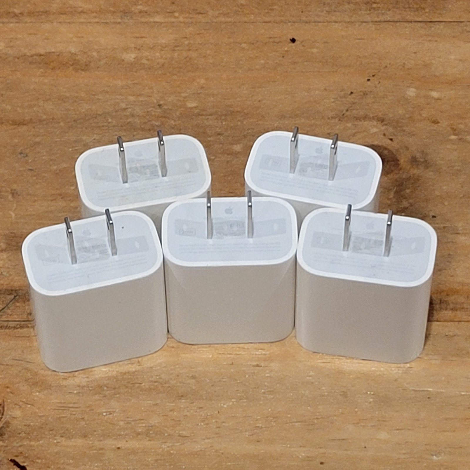 Lot of 5 Genuine Apple 20W USB-C Power Adapter Fast Wall Charger Block A2305 OEM