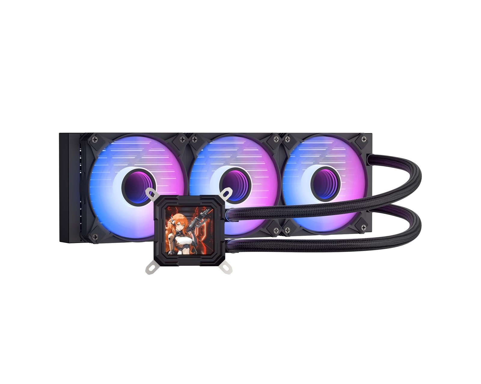 darkFlash DV360S All-in-one Liquid CPU Cooler, 3.2” LCD Screen with 320 *