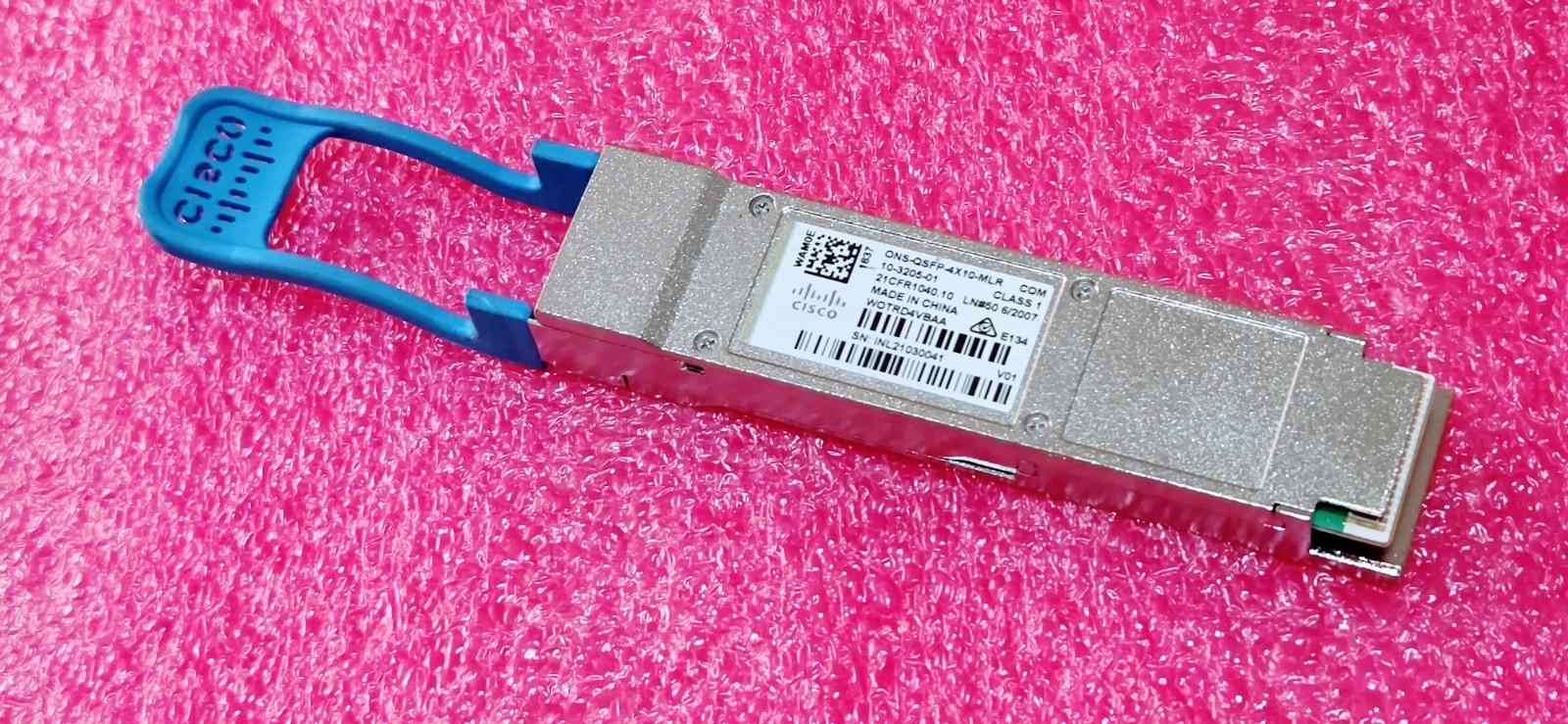 Genuine Cisco ONS-QSFP-4X10-MLR 10-3205-01 10km 40GBase-LR SMF MPO Transceiver