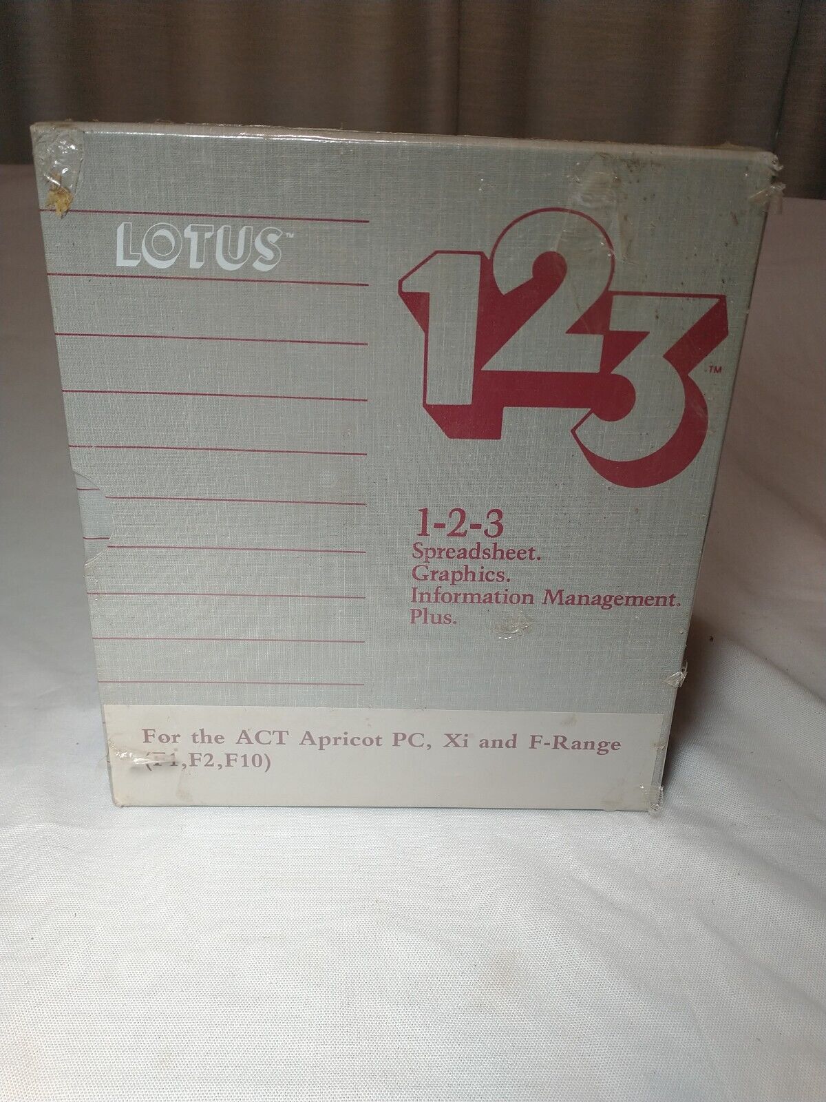 Vintage New 1985 Sealed LOTUS 123 DOS 2.0 ACT Apricot PC, Zip F-Range F1 F2 F10