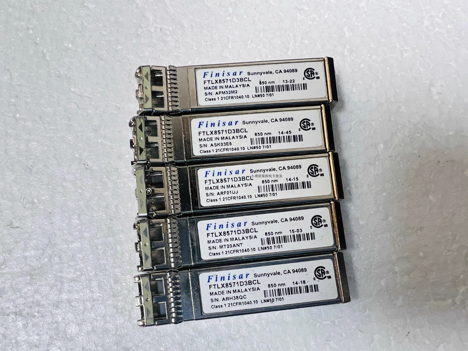 SFP+SR/SW 10Gb/s 850nm Multimode For Finisar  SFP+ Transceiver FTLX8571D3BCL