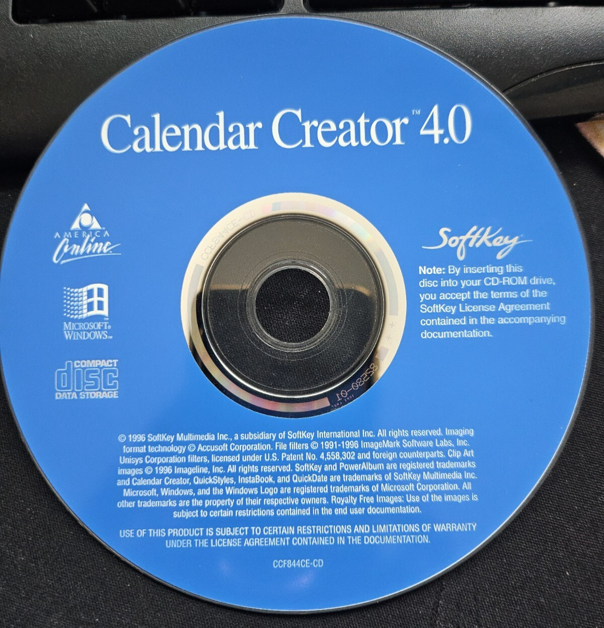 VTG 1996 SoftKey Multimedia Calendar Creator 4.0 CD-ROM Windows 95 3.1