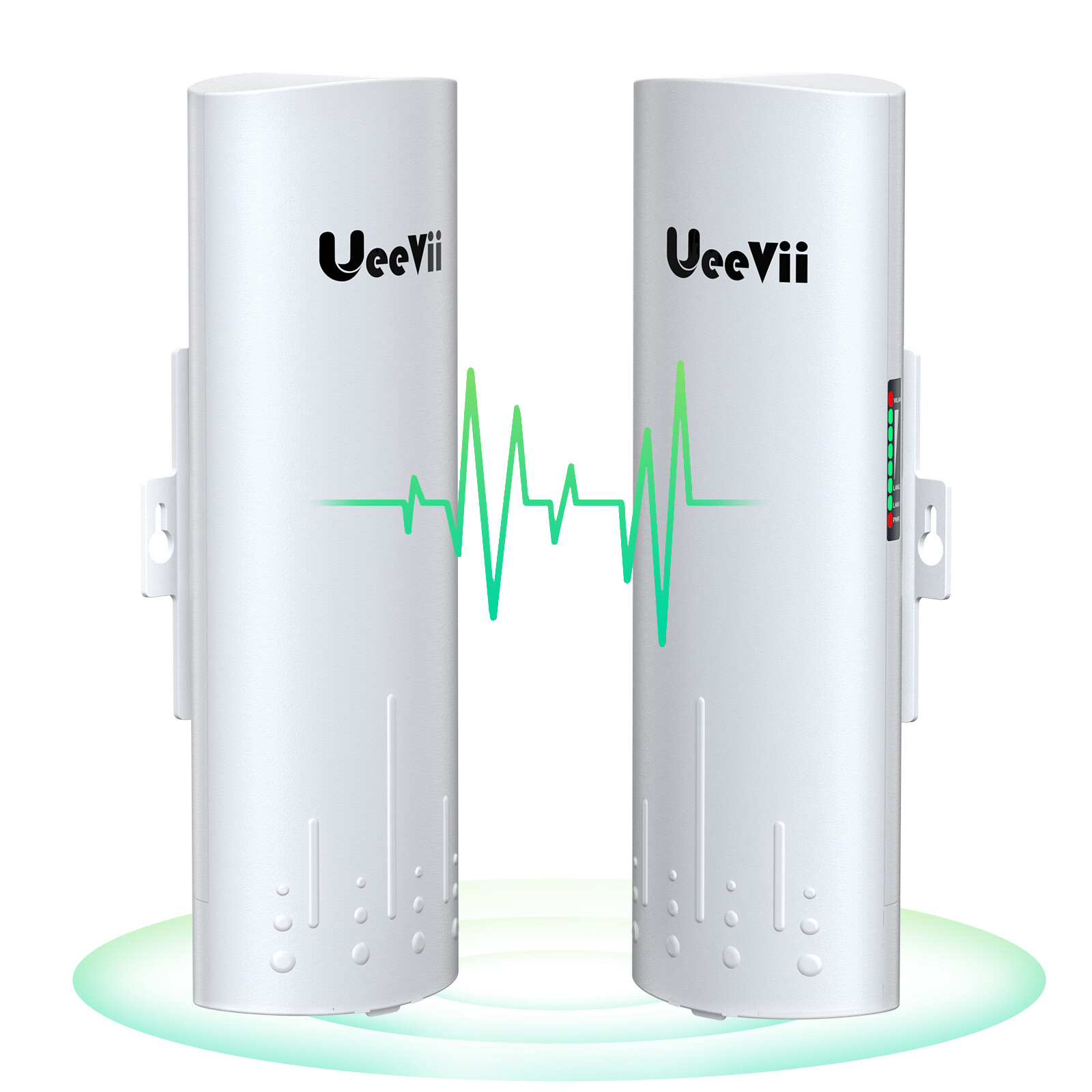 2PACK UeeVii Wireless WiFi Bridge 5.8G 1100mbps 3KM Point to Point Outdoor CPE