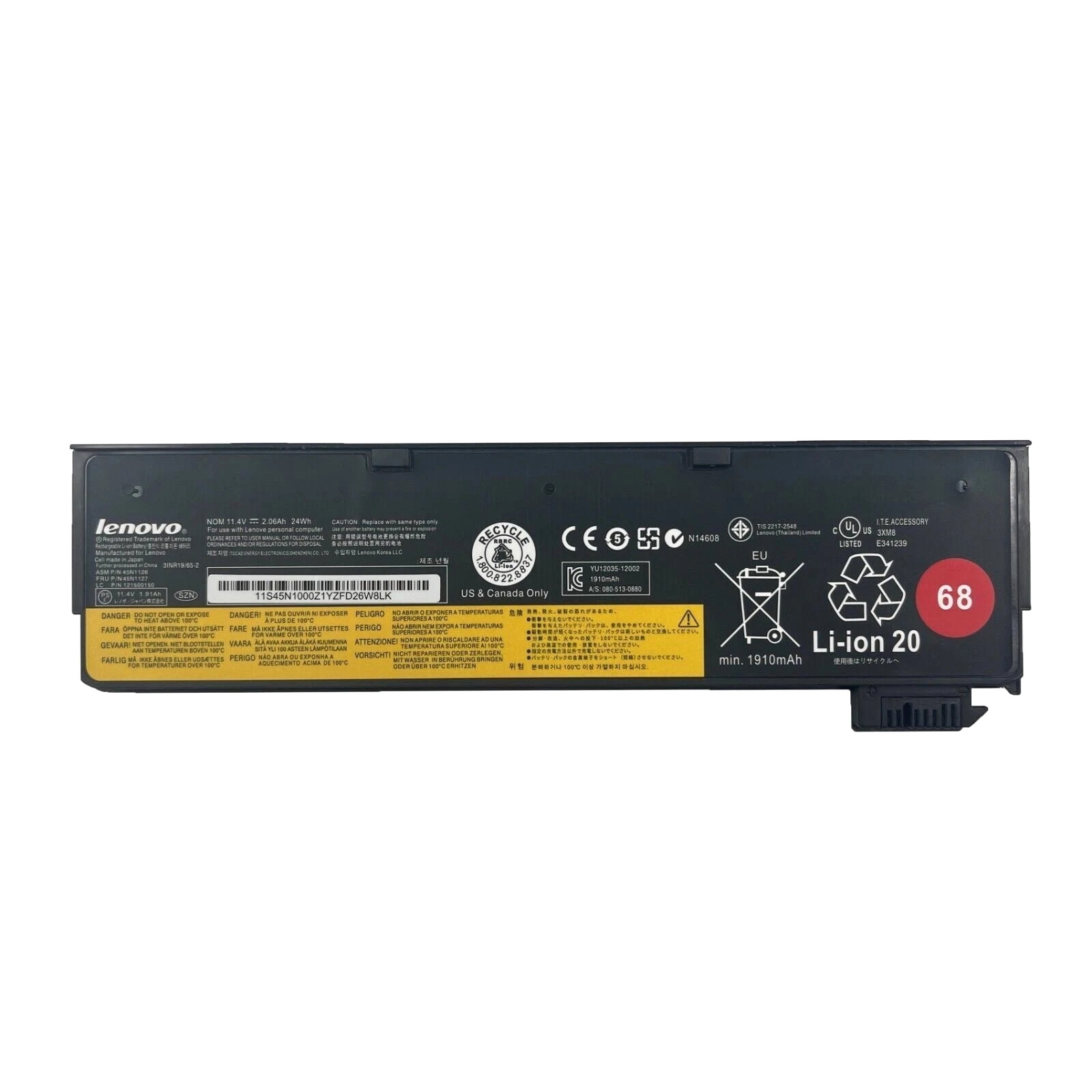 Genuine 68/68+ OEM Battery For Lenovo Thinkpad X240 X250 X260 X270 T460 45N1775