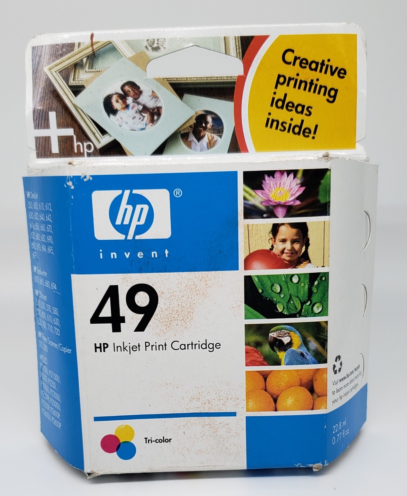 HP 49 TRI COLOR Original Ink Print Cartridge New in Original Box Ex 12/2005