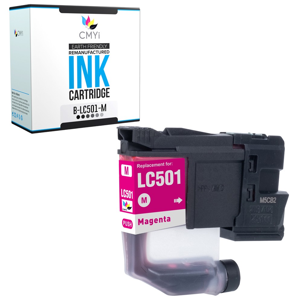 1PK Compatible CMYi LC501 Magenta Ink Cartridge fits Brother MFC-J1260DW J1360DW