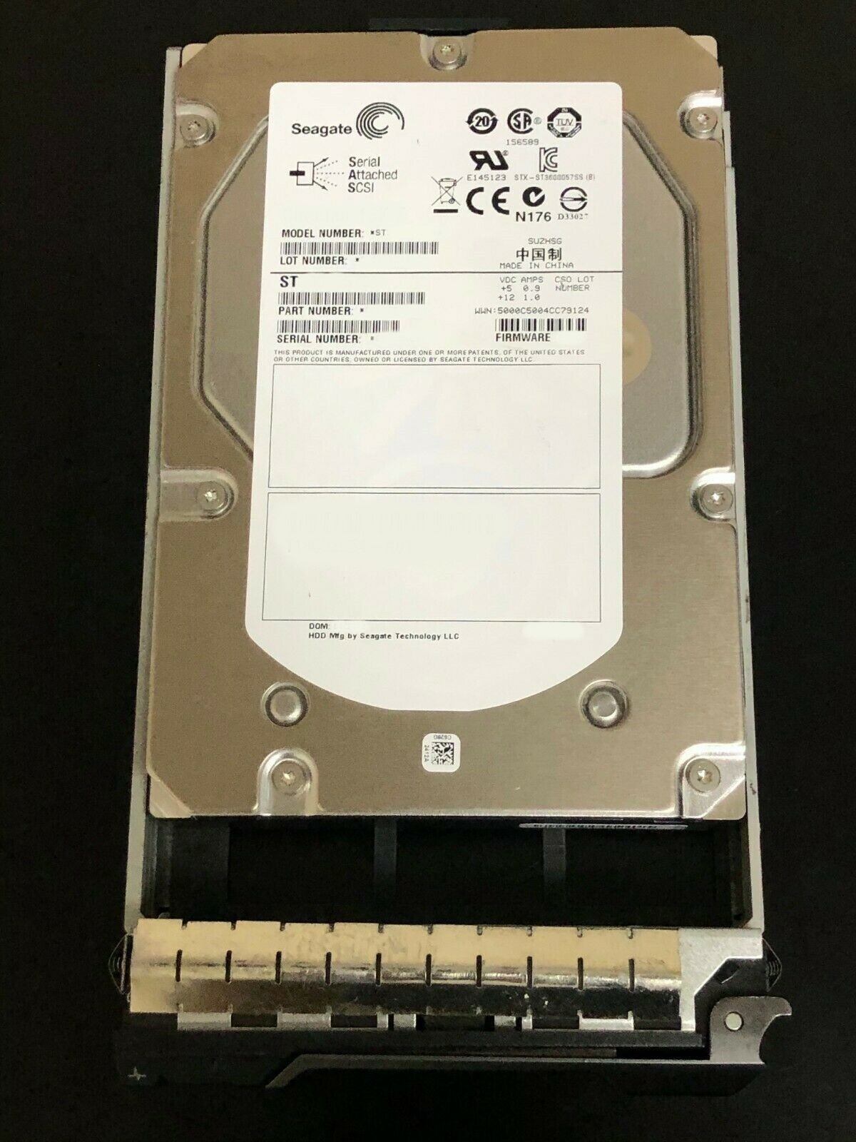 DELL COMPATIBLE 300GB 6G 15K 3.5" SAS F617N 0F617N HDD Hard Drive W/TRAY
