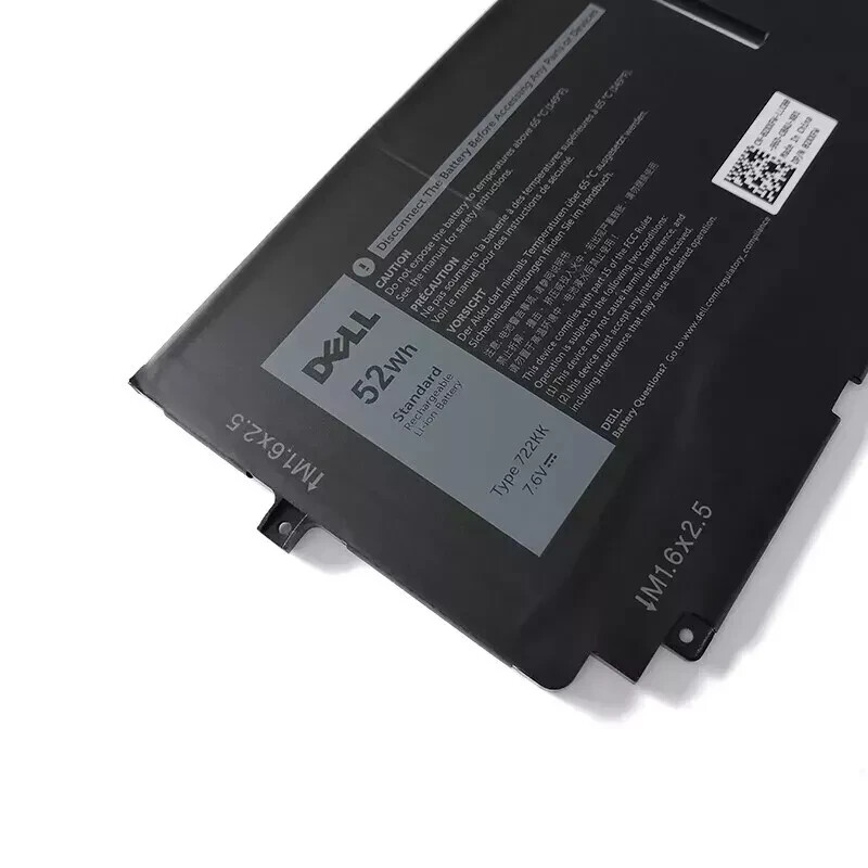 NEW Genuine 722KK 52WH 7.6V Battery For Dell XPS 13 9300 9310 WN0N0 CN-0FP86V