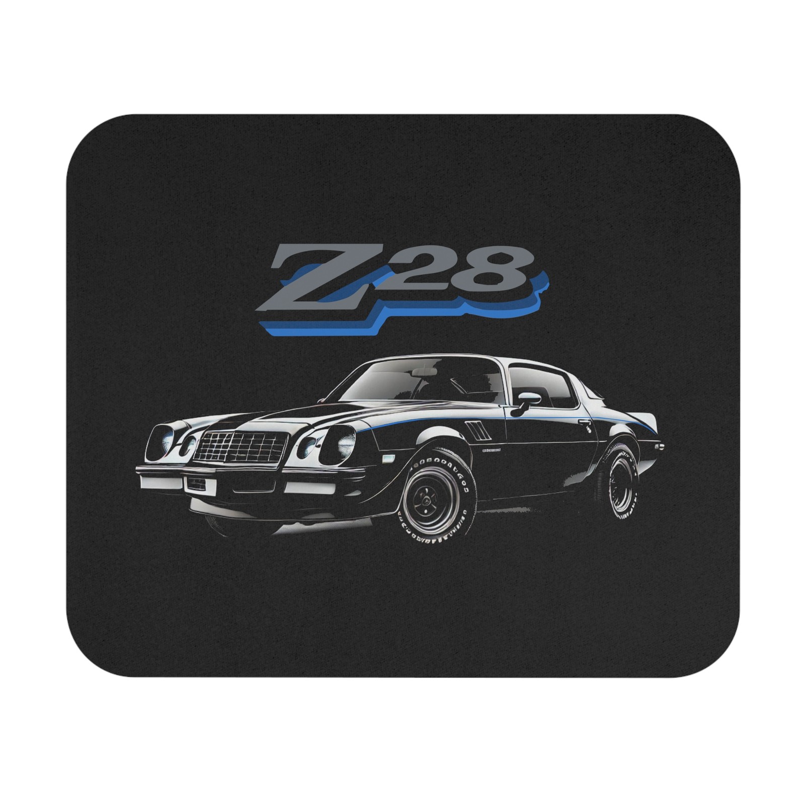 1978 Camaro Z28 Mouse Pad – Classic Black Chevy Muscle Car Desk Mat