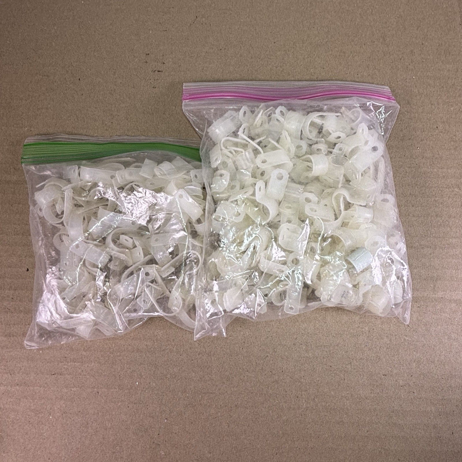 MASSIVE Lot of Various White Nylon Plastic Clamps Restoratio Project Small