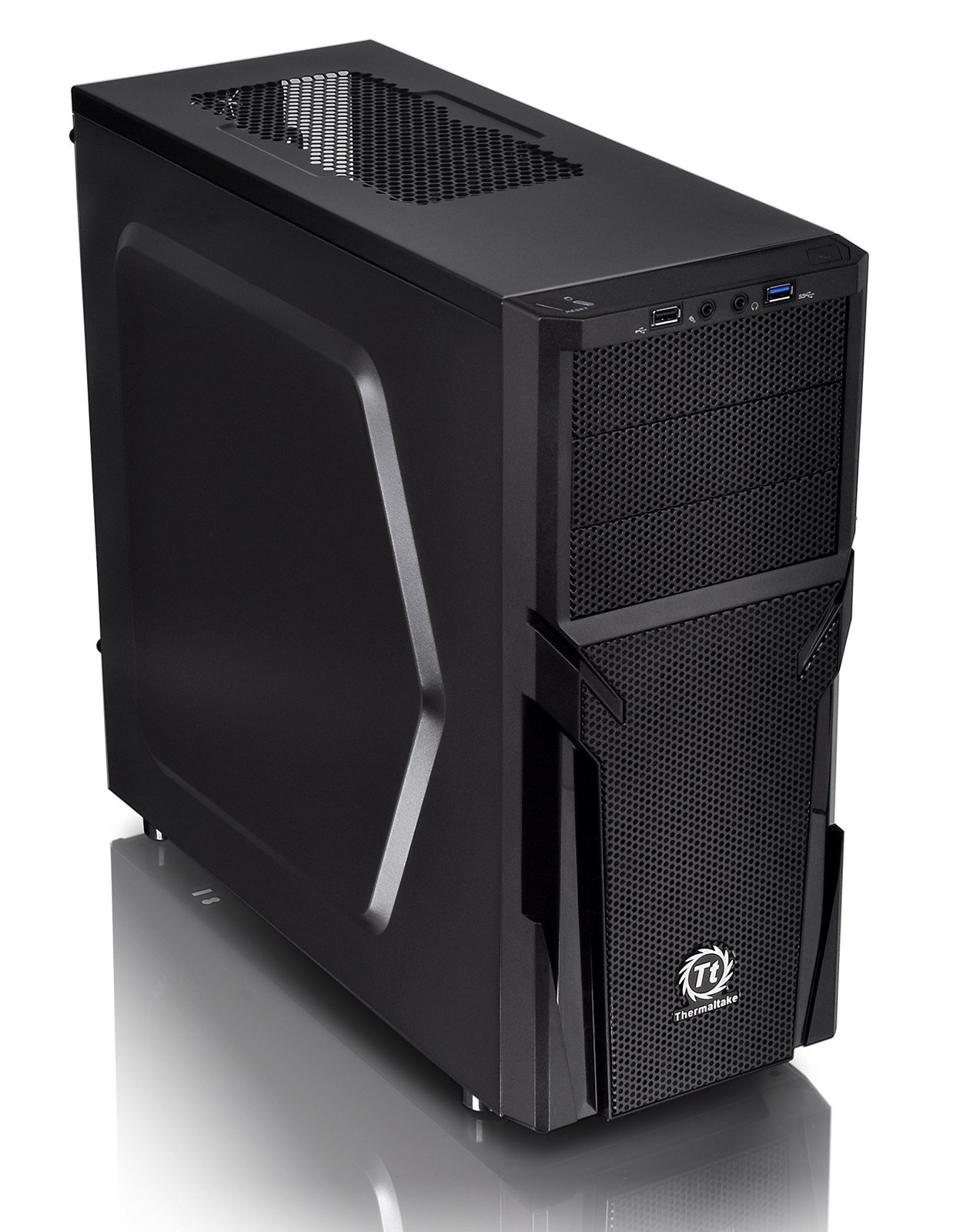 Thermaltake Versa H21 SPCC ATX Mid Tower Computer Chassis CA-1B2-00M1NN-00,Bl