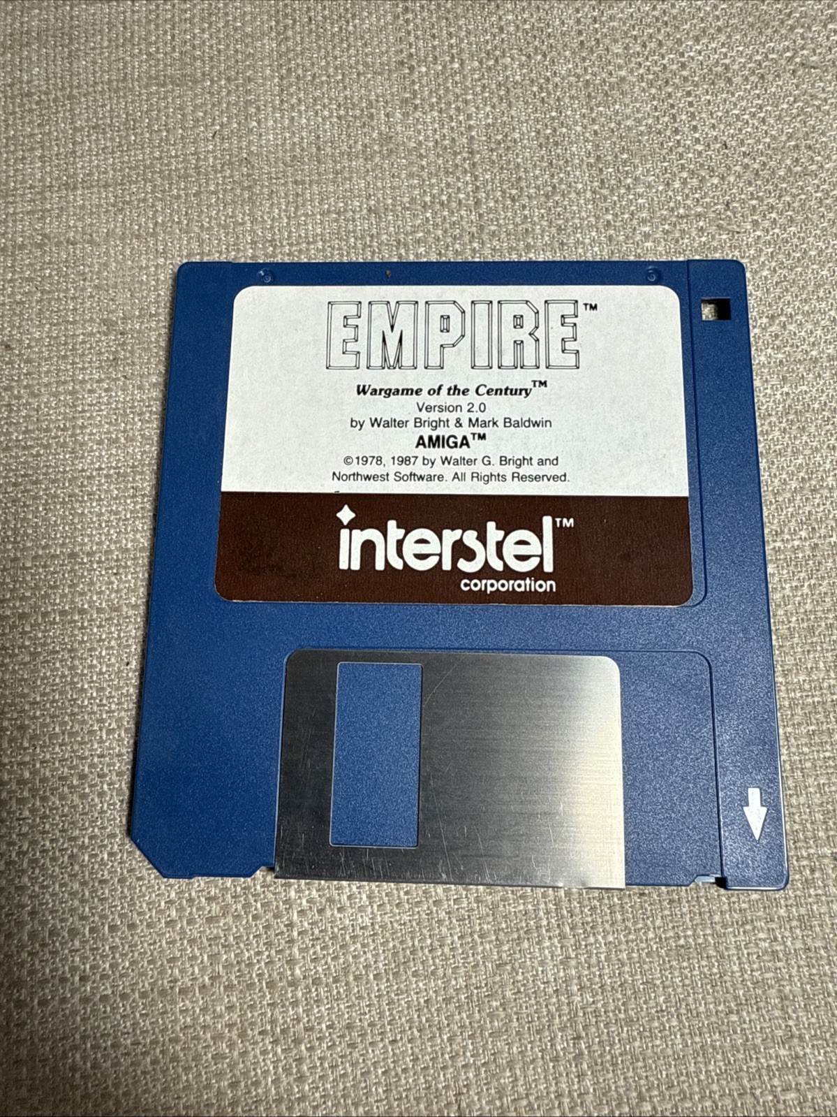 Empire War Game of the Century Version 2.0 Commodore Amiga 3.5" disk