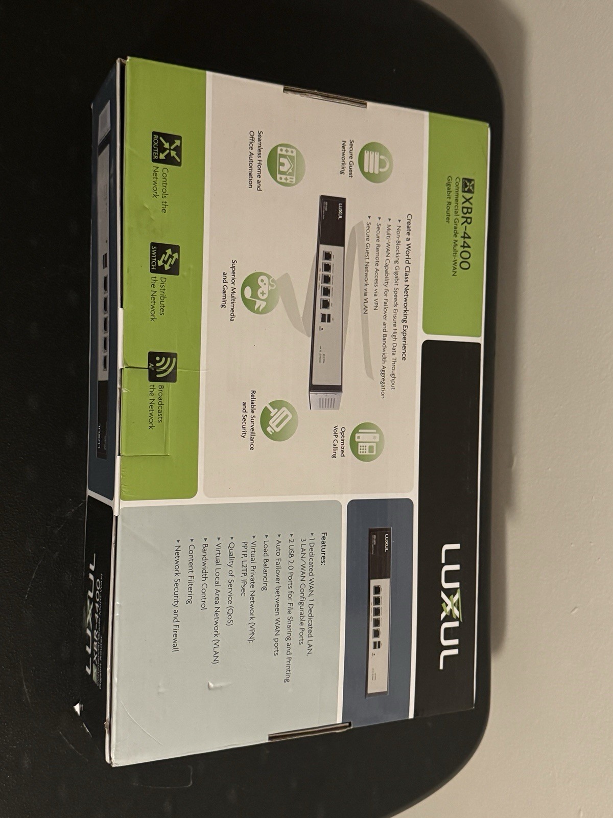 NEW OPEN BOX – Luxul XBR-4400 Commercial Multi-WAN Gigabit Router – Unused